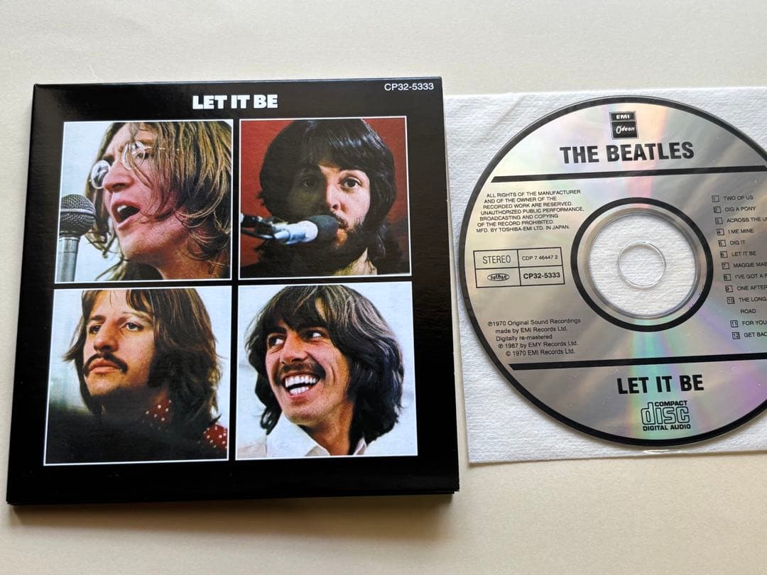 東芝EMI /貴重！紙ジャケCD/The Beatles Let It Be