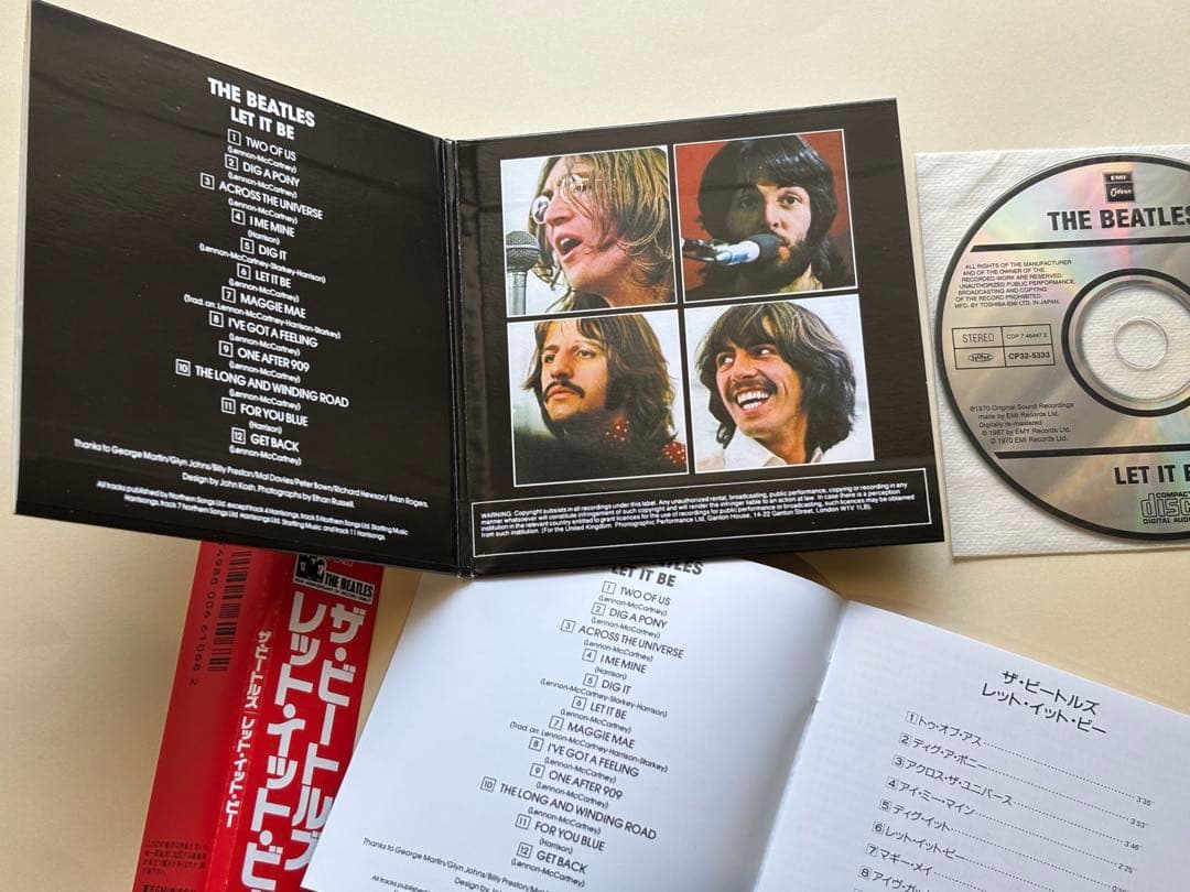東芝EMI /貴重！紙ジャケCD/The Beatles Let It Be