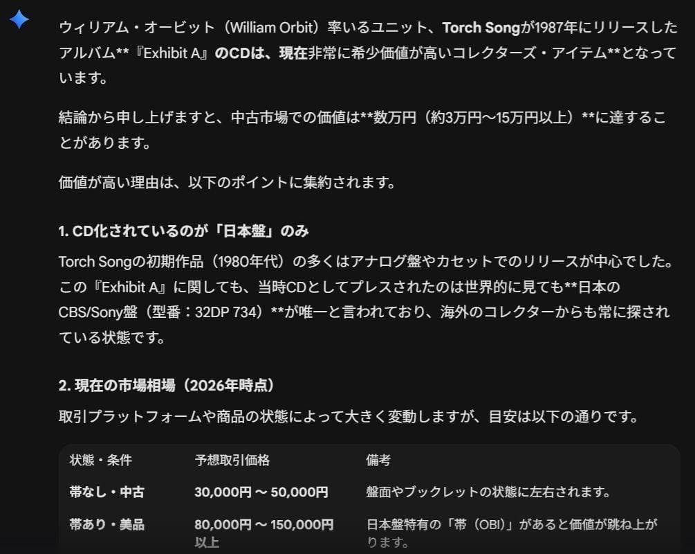 Torch Song - Exhibit A CD 見本盤 帯無し