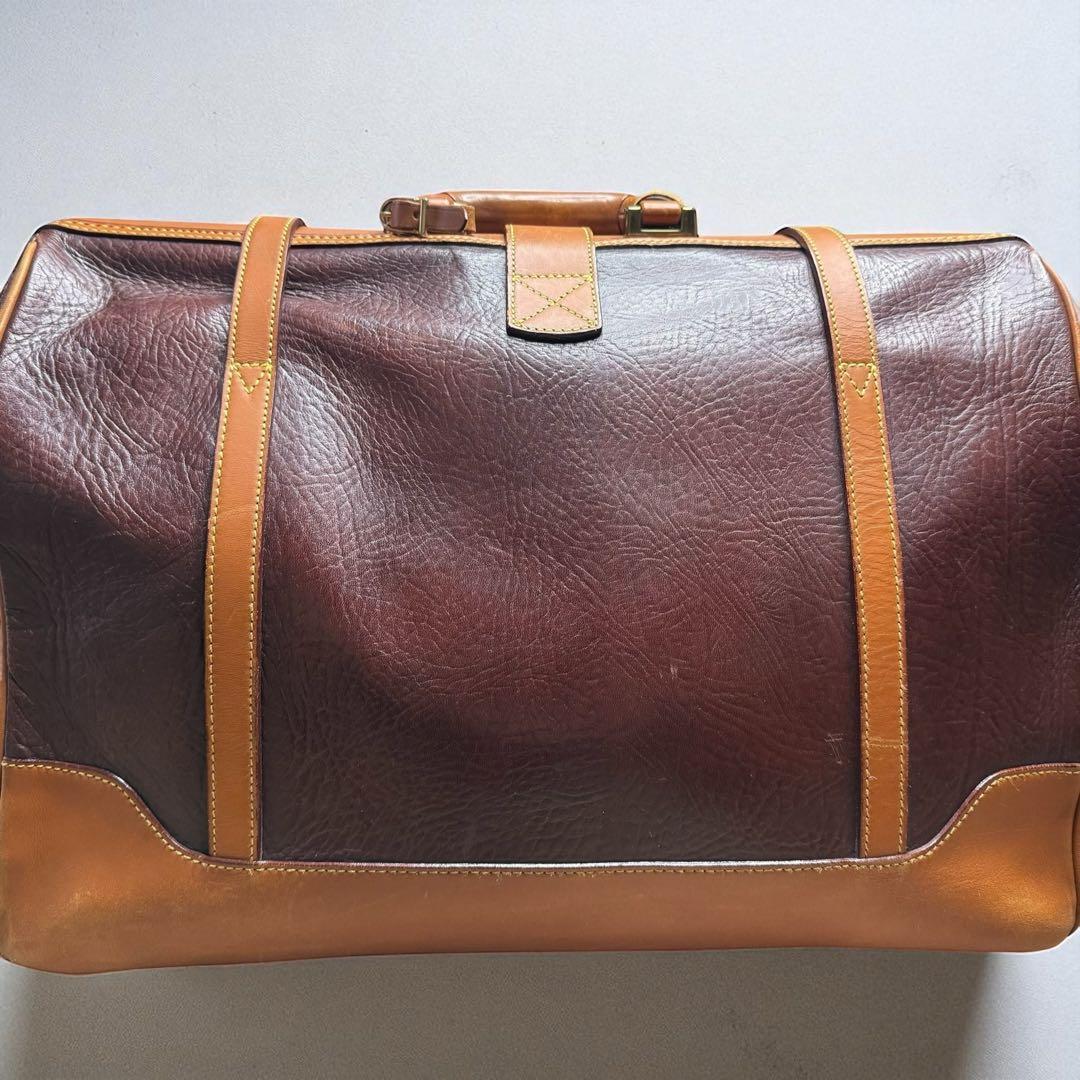 SOMES SADDLE★ダレスバッグ レザーボストンバッグ レッドブラウン系
