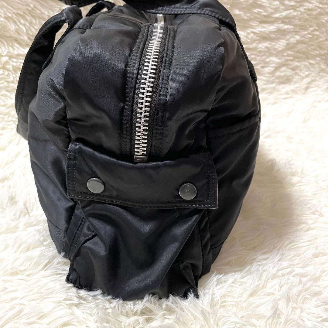 【大人気】　Porter ドラムバッグ　ボストンバッグ　黒　ナイロン　ブラック