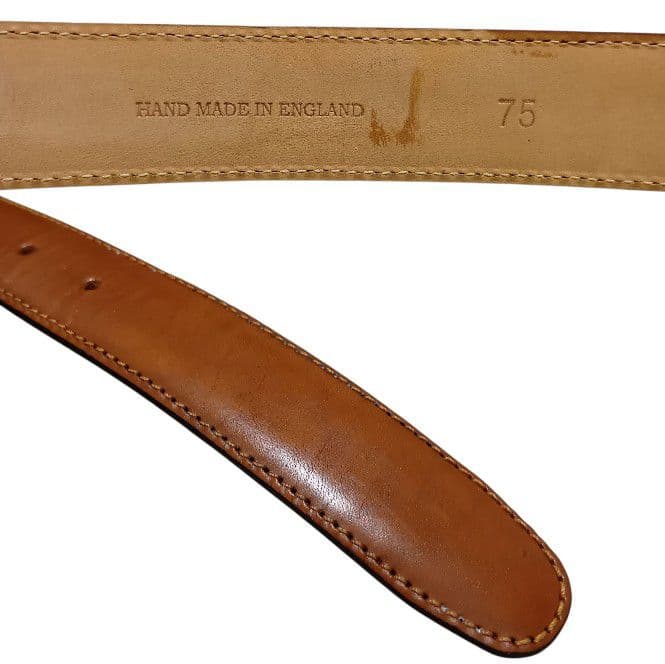 【美品】エッティンガー スムースレザー ライトブラウン 英国製 75 28mm
