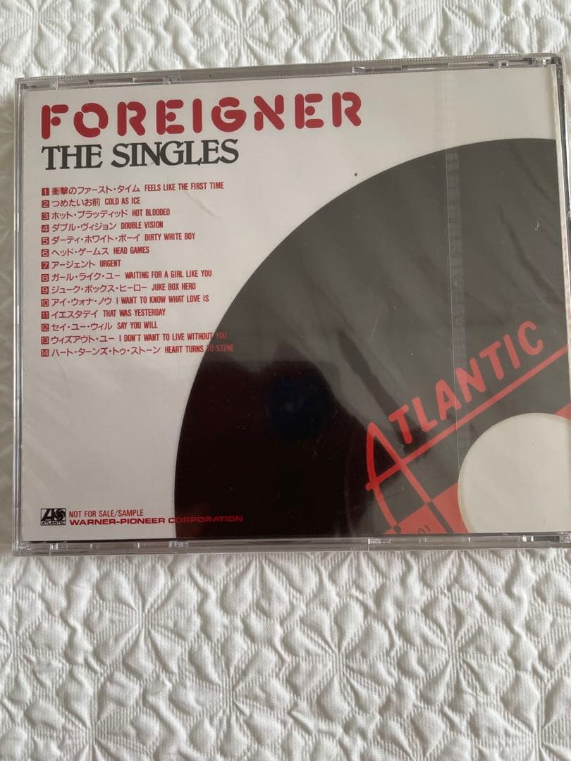 未開封/FOREIGNER/THE SINGLES/日本盤プロモ/PSCD-16