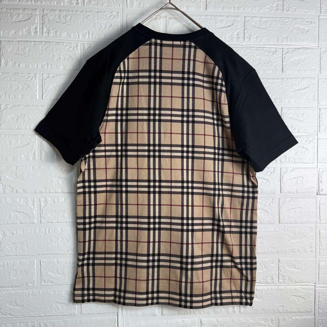 【ほぼ新品】 極美品 BURBERRY ノバチェック Tシャツ ブラックレーベル
