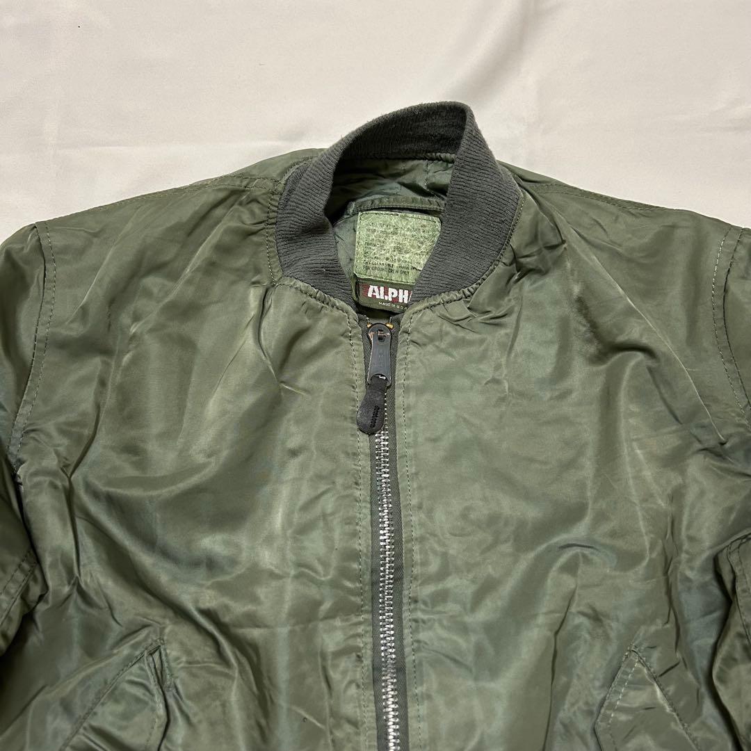 80's Alpha ma-1 \"GROUND CREW\" LARGE 旧タグ