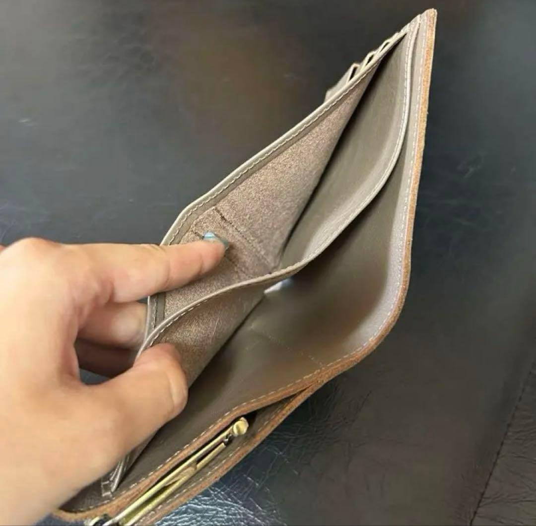 イルビゾンテ　がま口財布 グレー