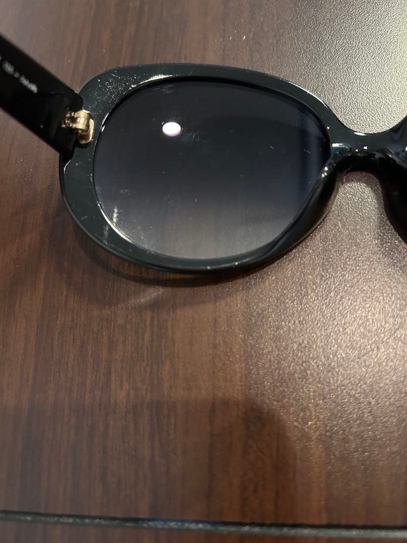 Gucci ブラック ラウンド型 サングラス