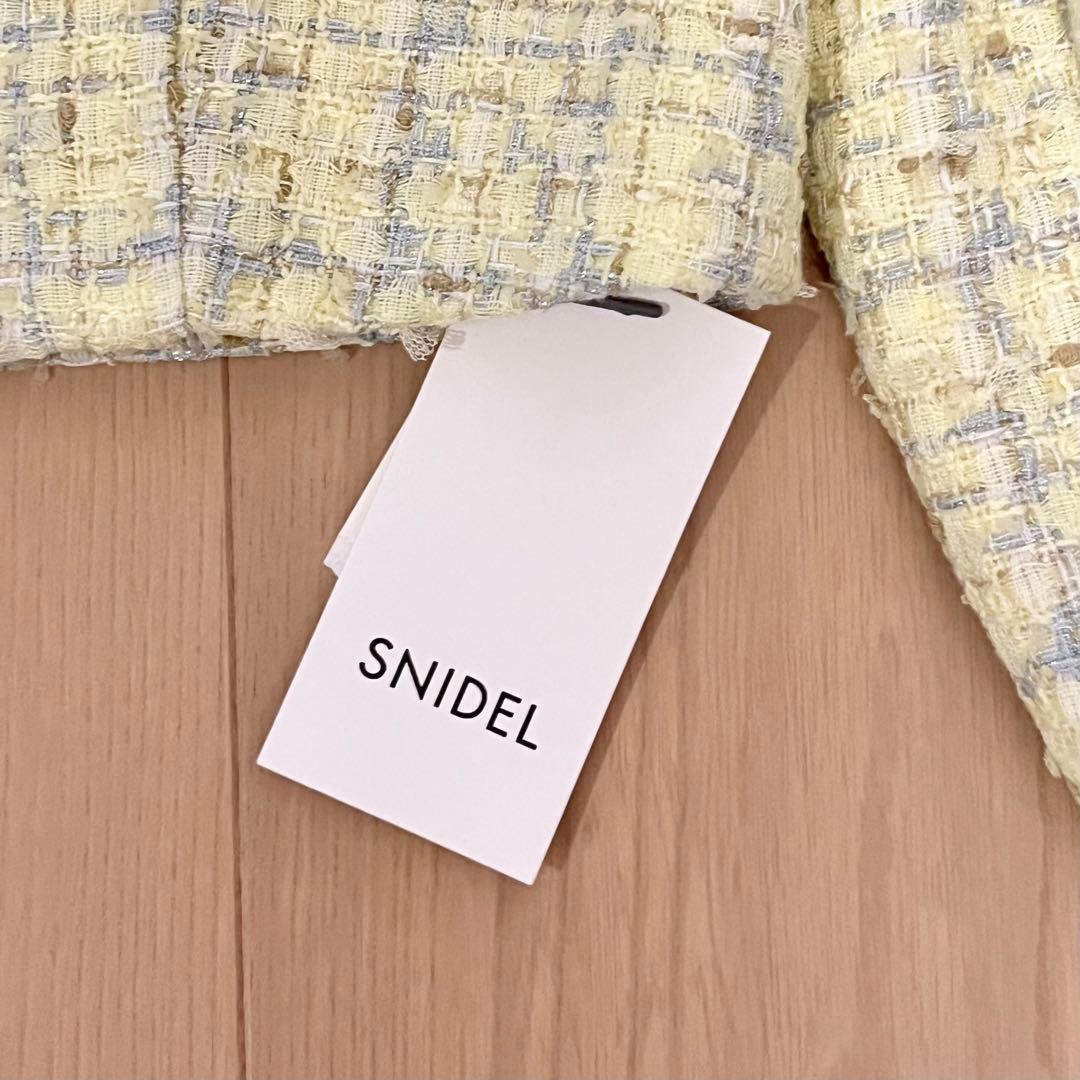 【タグ付き新品】SNIDEL  スナイデル バリエツイードジャケット イエロー