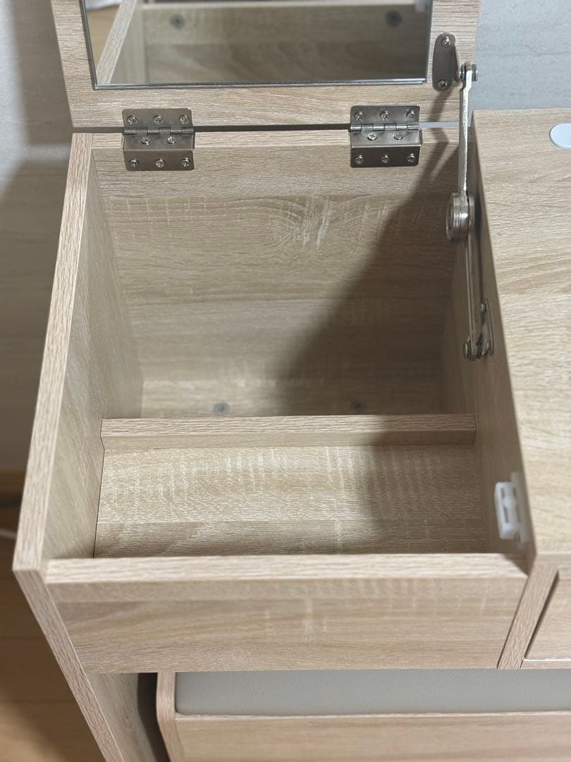 【幅50cm】Qure コンパクトドレッサー　ナチュラル