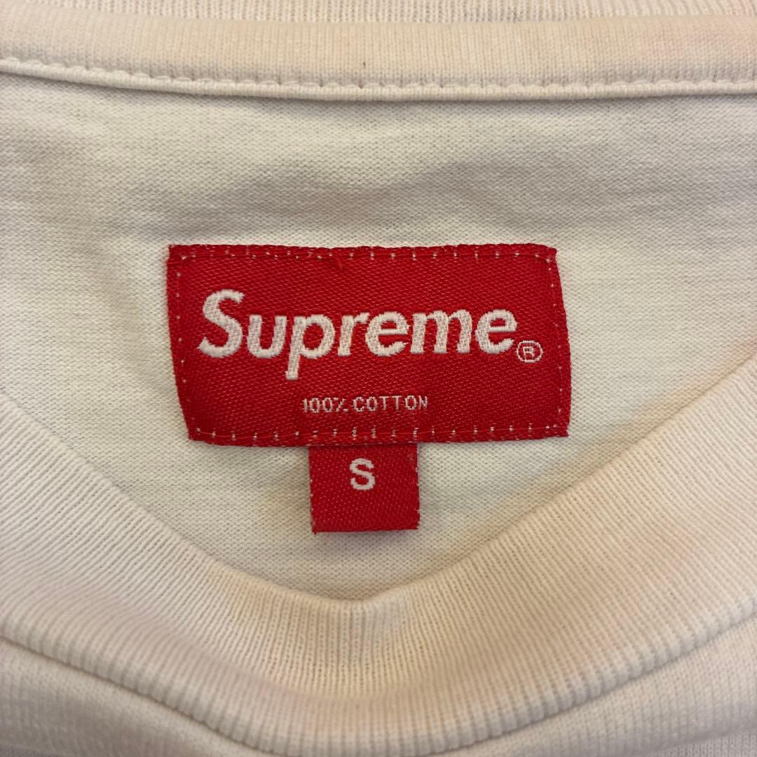 Supreme ホワイト ロングスリーブ Tシャツ S