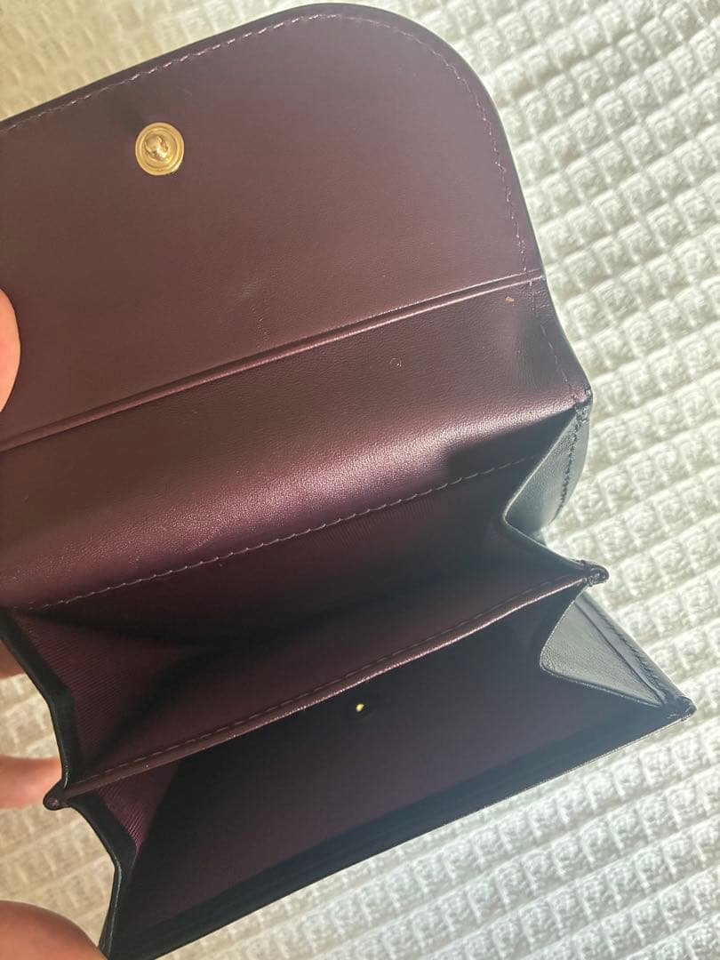 agnès b. 黒 二つ折り財布