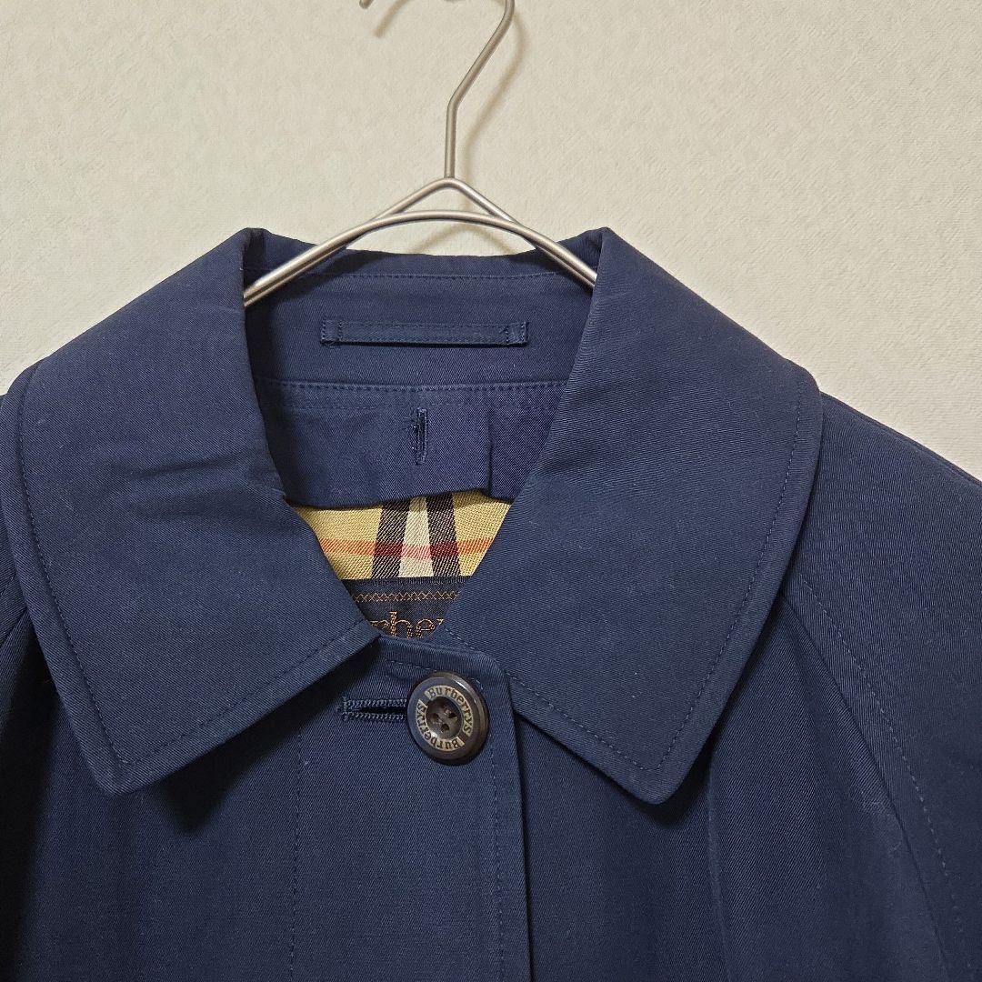 TOMOMO様 BURBERRY バーバリー☆ステンカラーコート濃紺ノバチェック