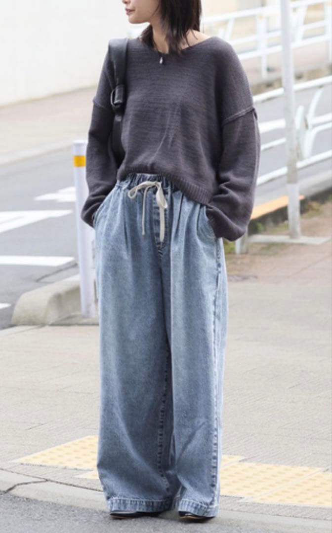 JOURNAL STANDARD イージーデニムワイドパンツ