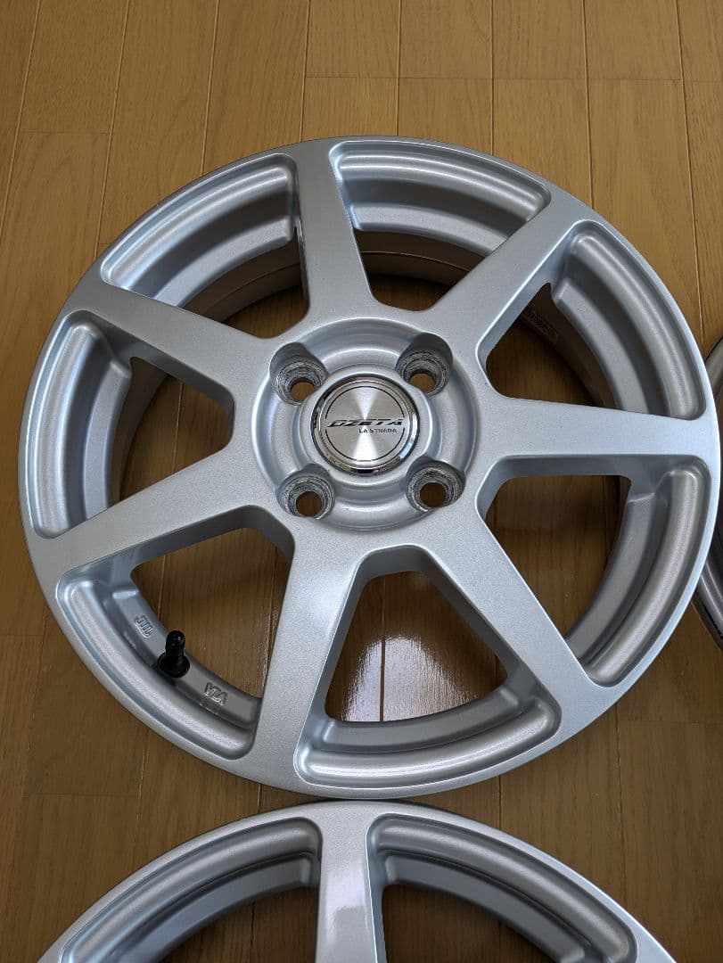 【美品:送料無料】14インチホイール　4.5J ＋45 PCD100 4本セット