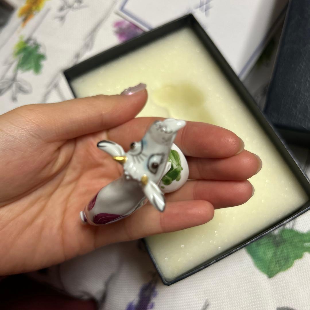 MEISSEN マイセン　置物　フィギュリン　干支　牛　丑　うし　ウシ　ブルー