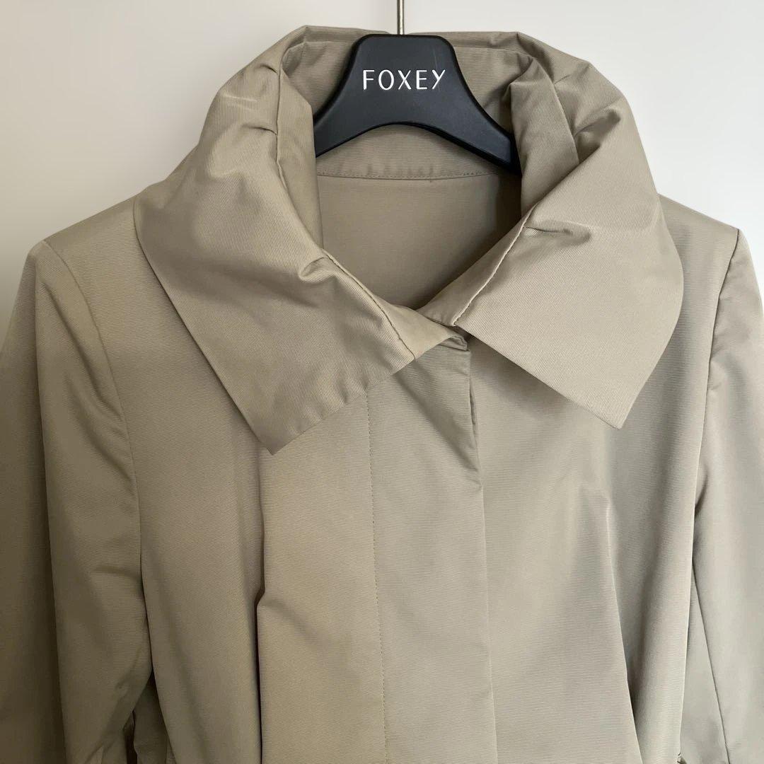FOXEY ベージュ 40 フォクシー　トレンチコート　スプリングコート