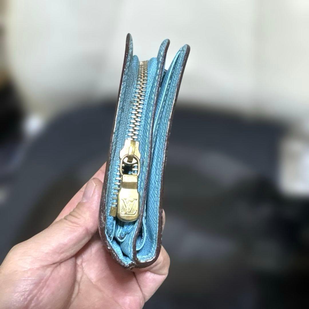 ⑤☆良品☆ モノグラムグルーム コンパクトジップ折財布 ベルボーイ