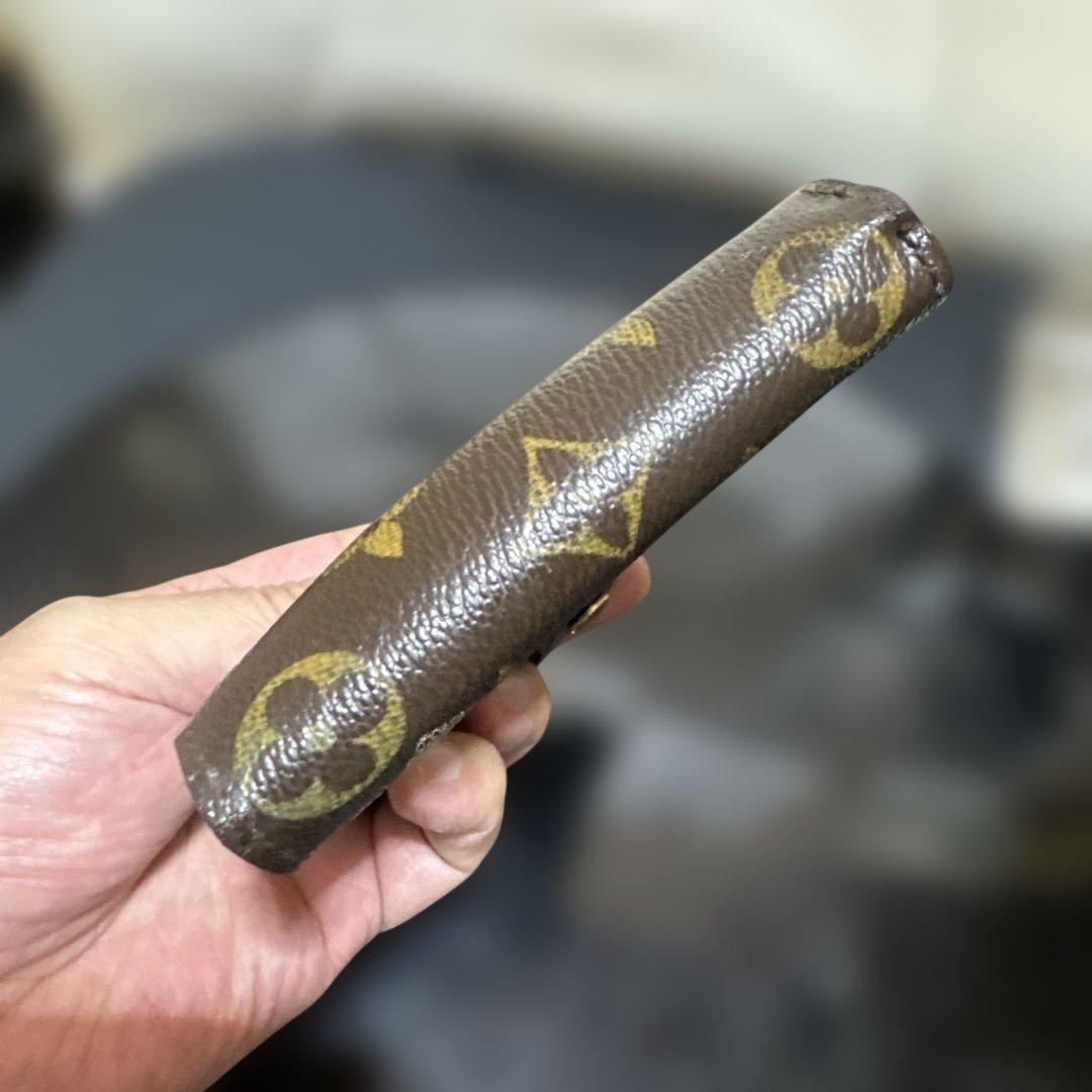 ⑤☆良品☆ モノグラムグルーム コンパクトジップ折財布 ベルボーイ