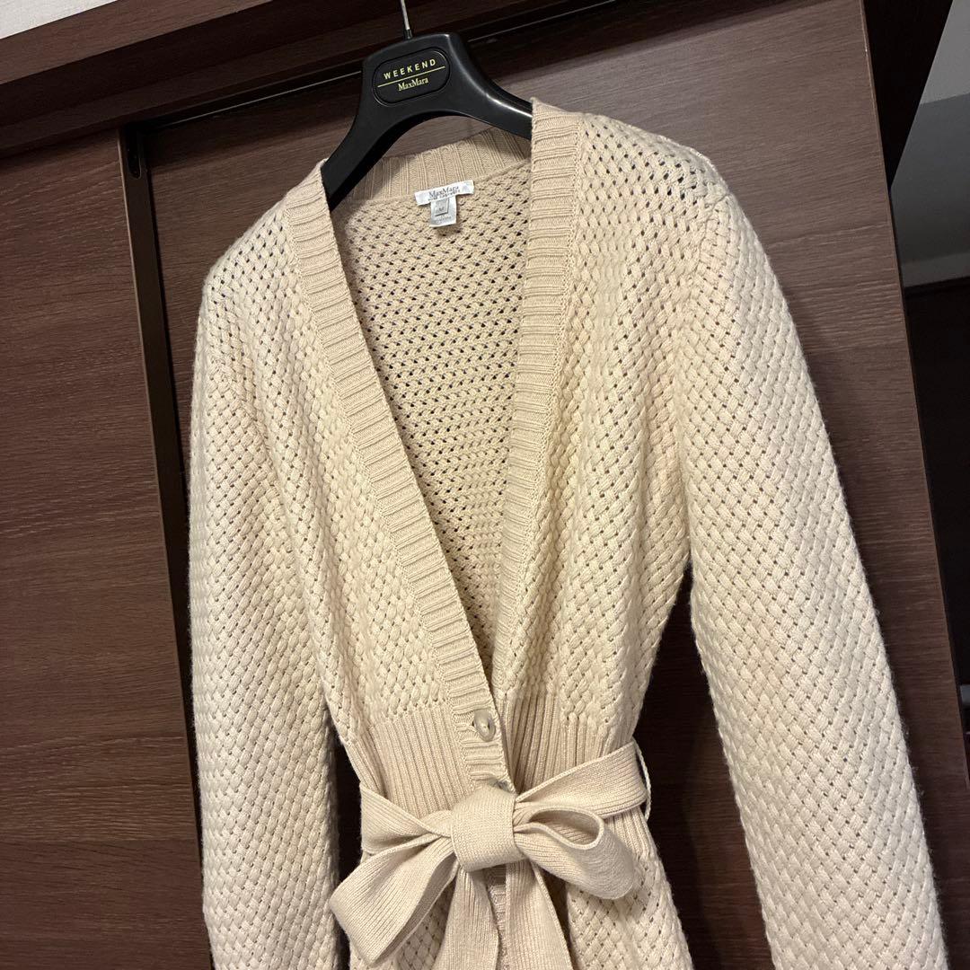 まる☆Max Mara カシミヤ100% カーディガンコート『M』☆