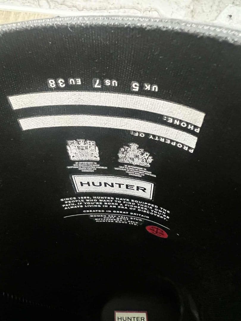 ユ*ー様 HUNTER ブラック長靴