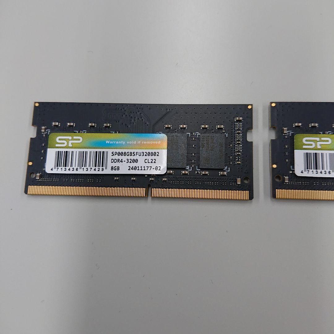 【中古品】SiliconPower DDR4-3200 16GB（8GBx2）