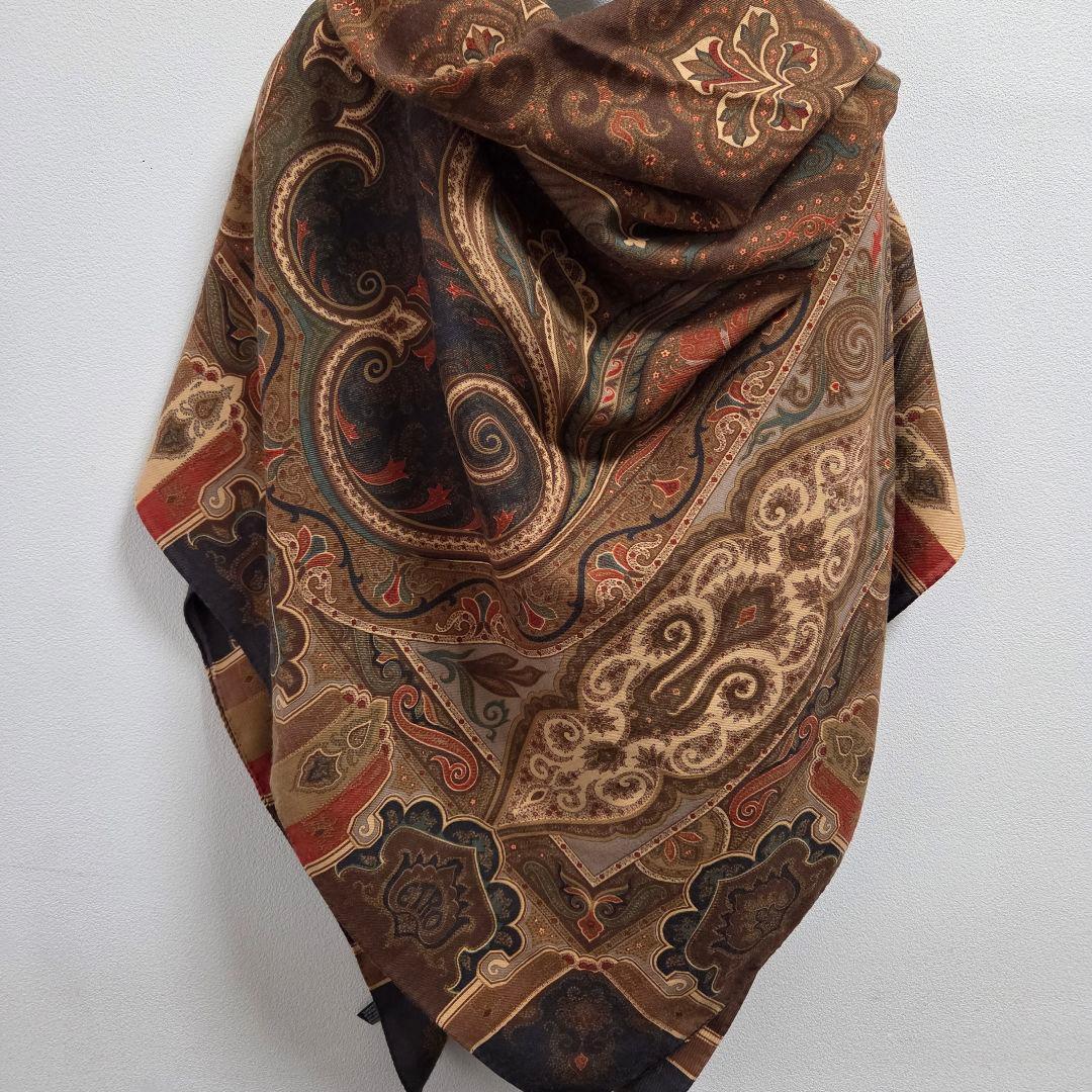 【ETRO】 エトロ ペイズリー柄 大判ストール ショール