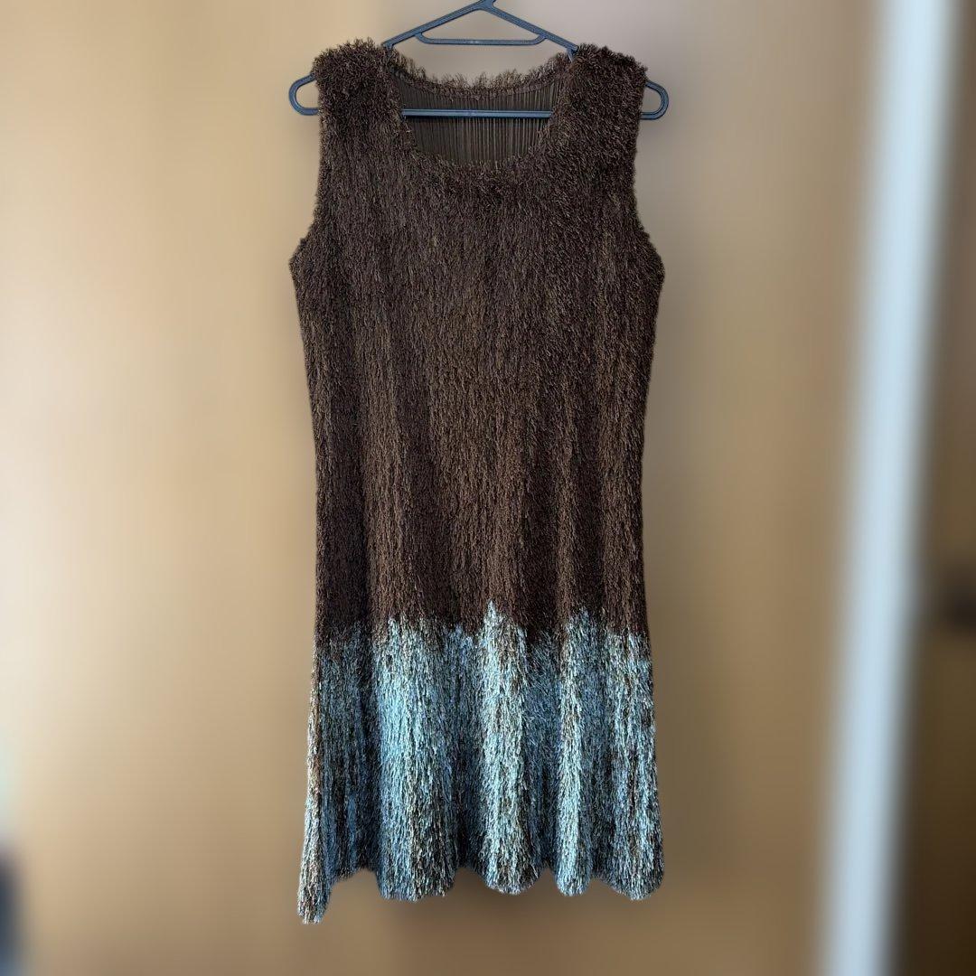 ル*ル様 pleats please issey miyake シャギーワンピー