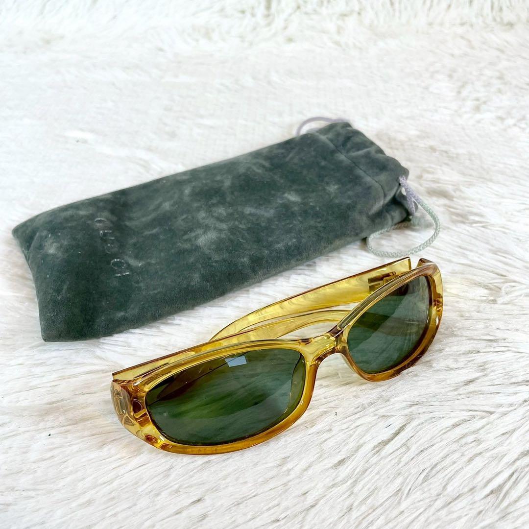 GUCCI　グッチ　サングラス　GG2456　グリーンレンズ　ブラウンフレーム