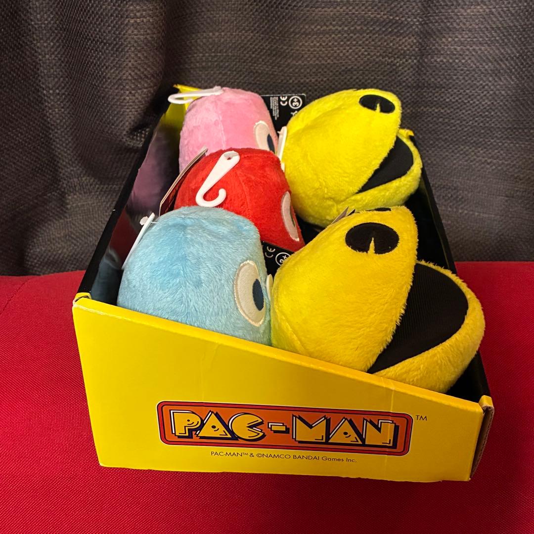 PAC-MAN サウンドプラッシュ ぬいぐるみ 5個セット箱付き