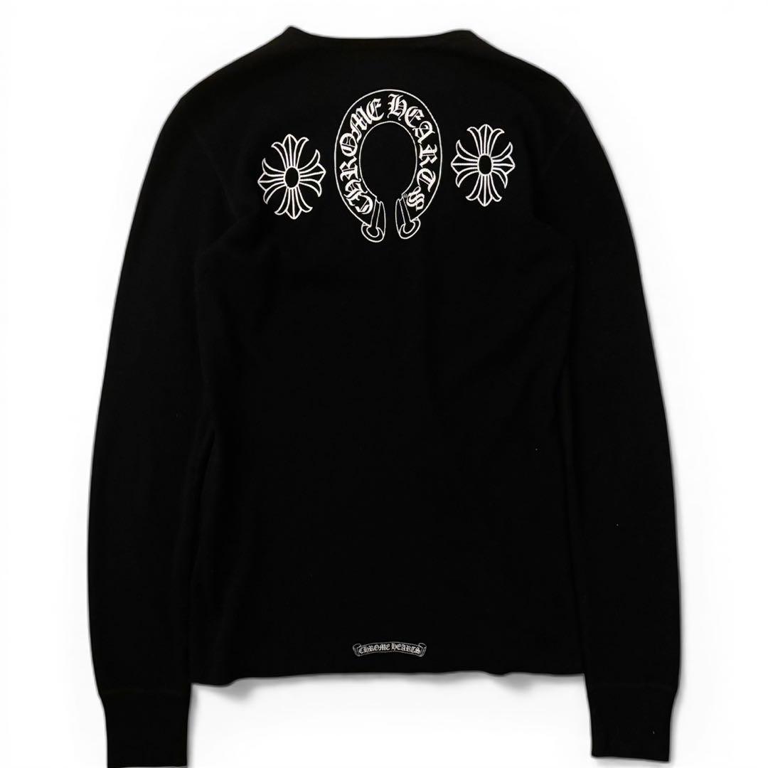 トップス Chrome Hearts back logo thermal long tee