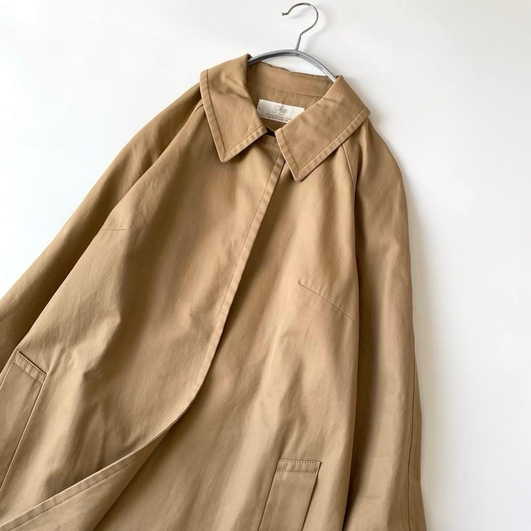 リンゴPlage✨定価4万円　ステンカラーコート　ロングコート　トレンチ