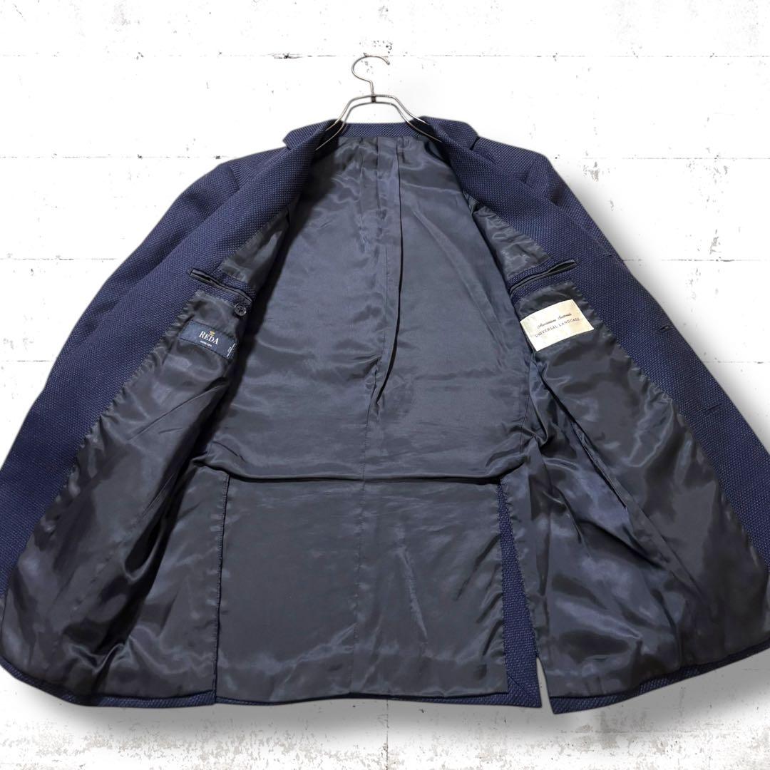 高級　ユニバーサルランゲージ　REDA ウール　カシミヤ　アンコン　ジャケット