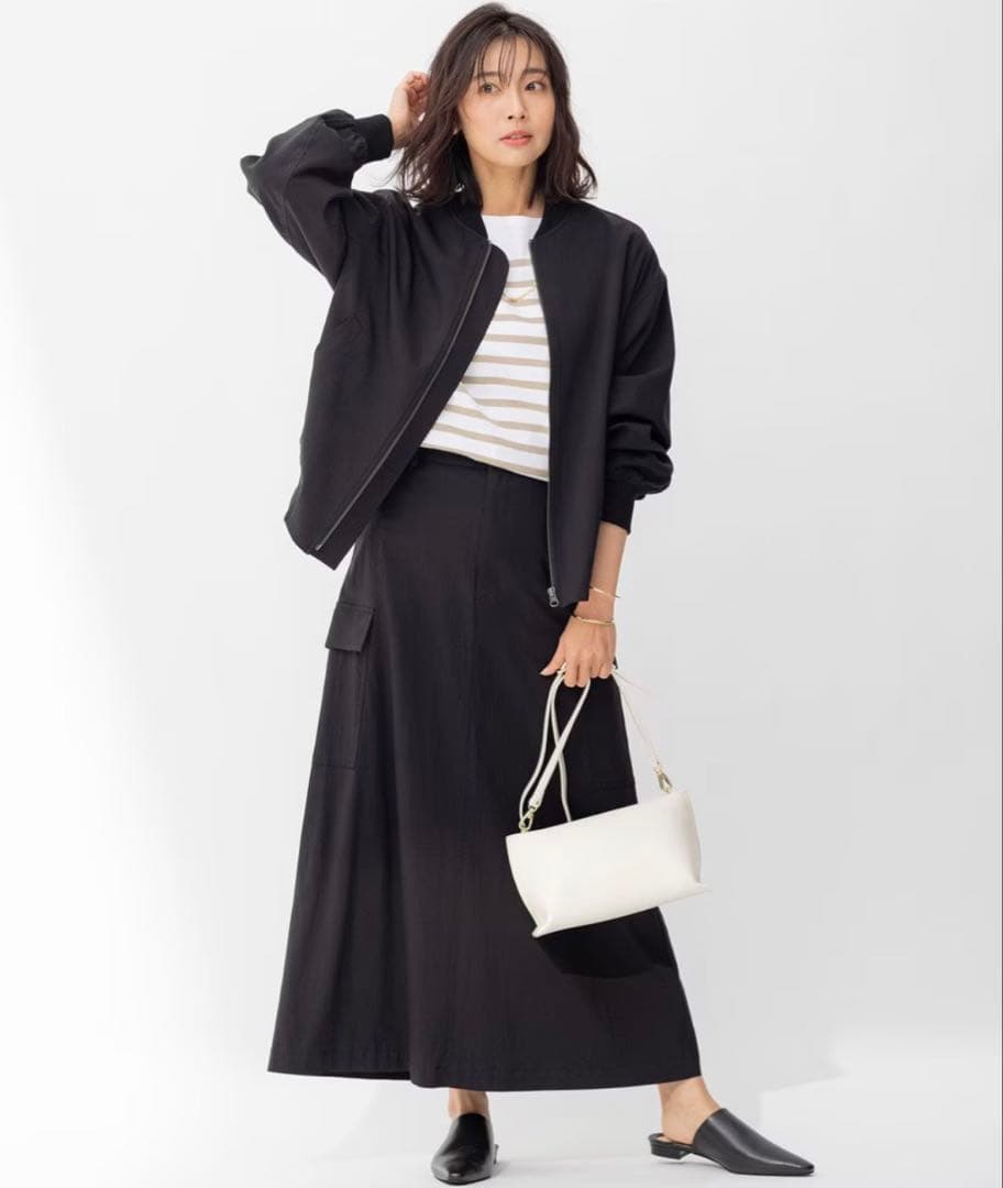 23区　【BAILA 掲載】キュプラナイロンストレッチ スカート　¥19,910