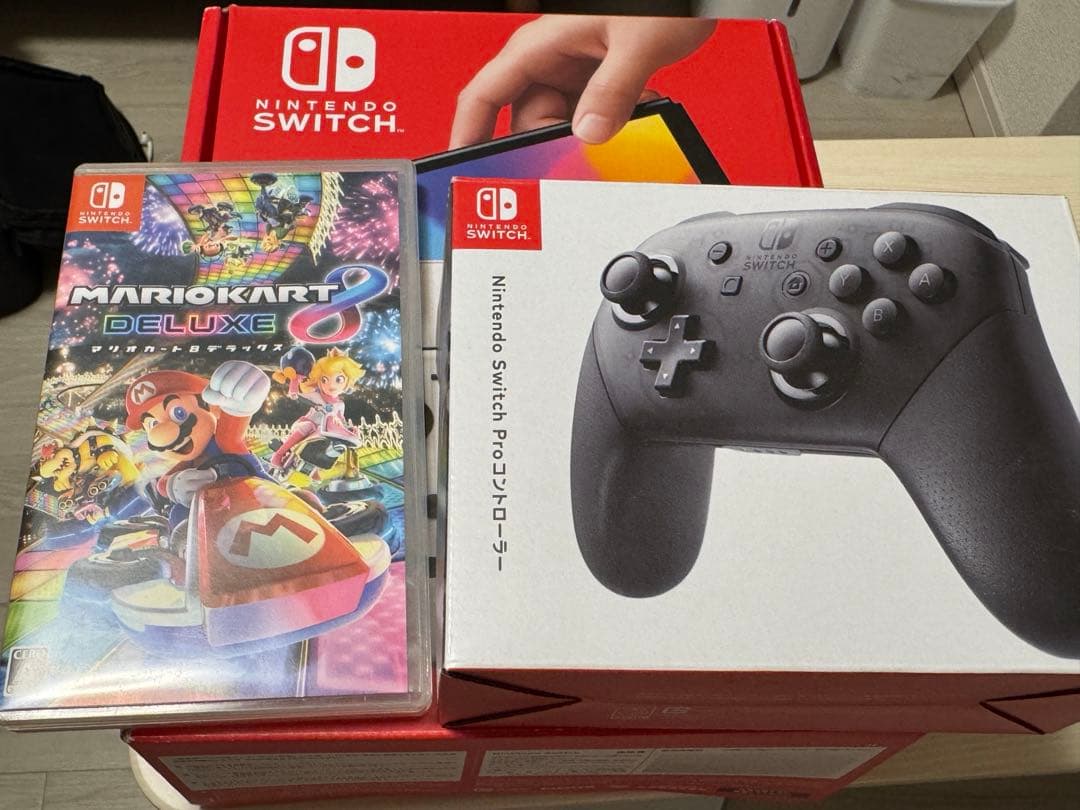 Switch 有機EL + マリオカート8DX + 純正Proコン