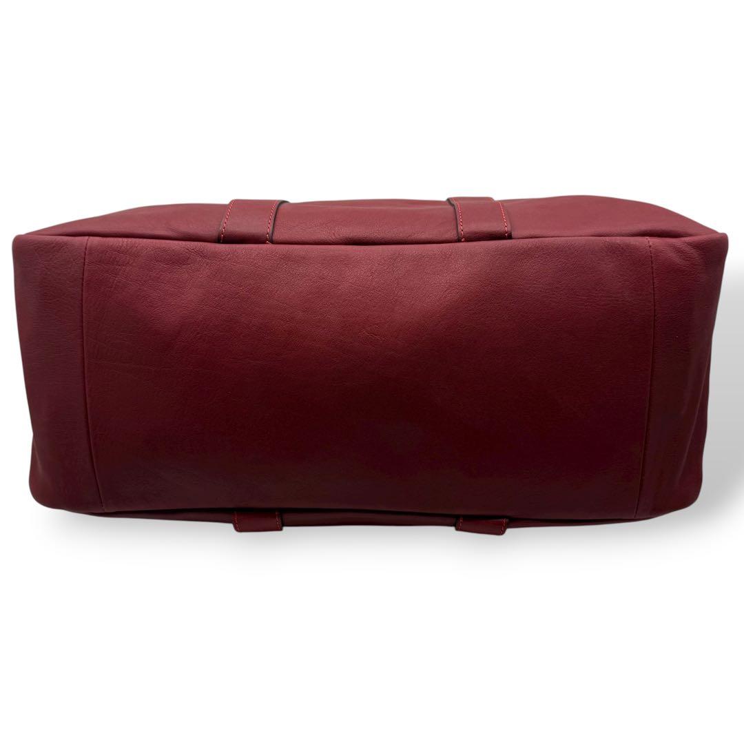 LONGCHAMP ロンシャン ボストンバッグ レザー ボルドー 肩掛け 大容量