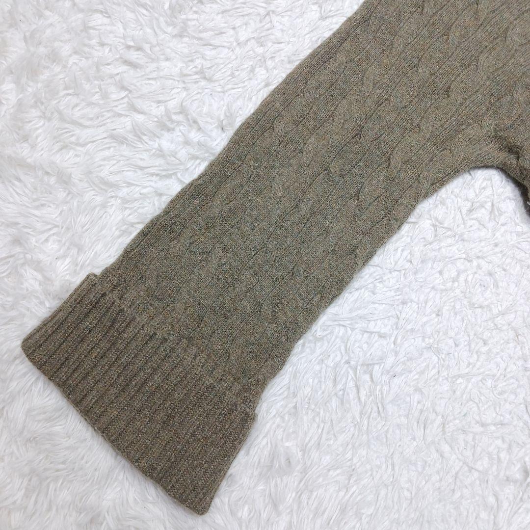 ✨レアデザイン✨ラルフローレン　カーデ　ポンチョ　ケーブルニット　カシミヤ混　M