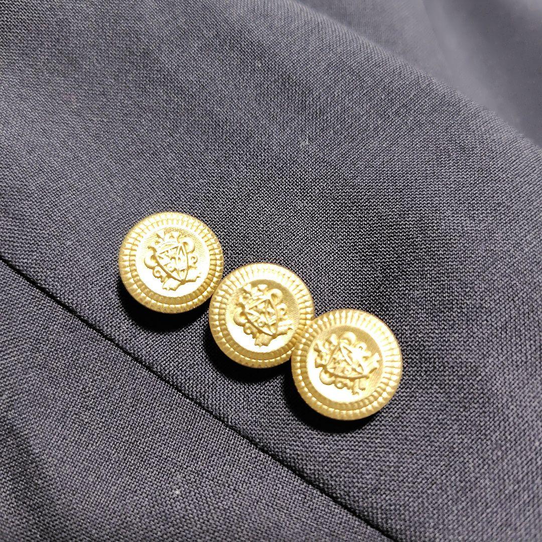 【未使用品】JOHN PATE 紺ブレ テーラードジャケット 金ボタン L