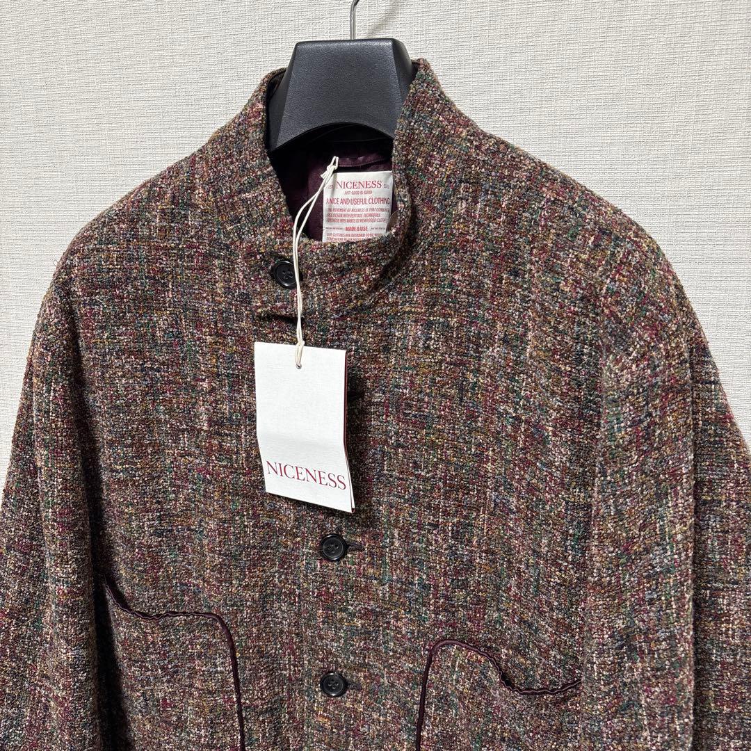 【極美品】23AW 定価18万 NICENESS ナイスネス ツイードジャケット