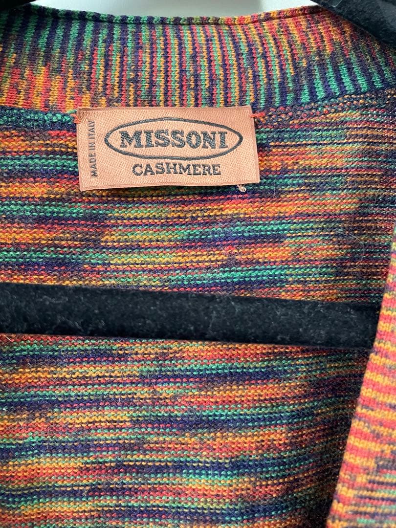 MISSONI カシミヤ ストライプ ベスト　①