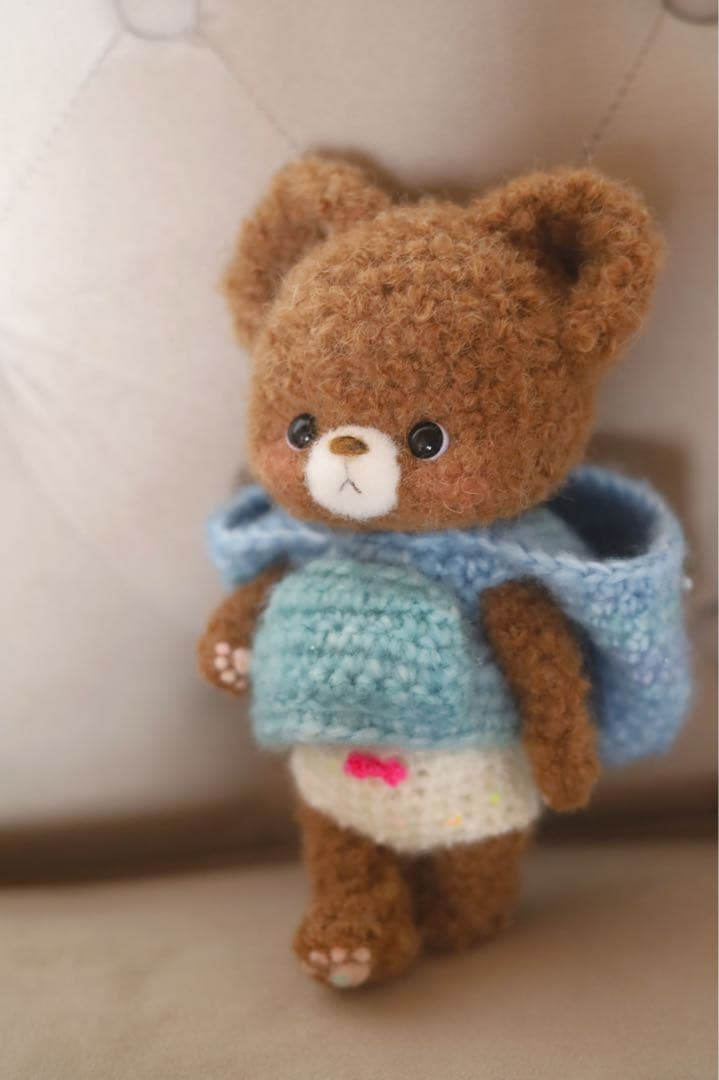 ゆい❀様 フーディーを着た くまちゃん あみぐるみ amigurumi
