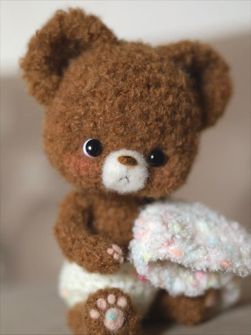 ゆい❀様 フーディーを着た くまちゃん あみぐるみ amigurumi