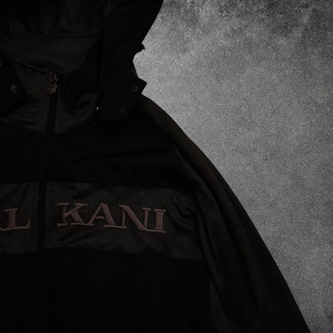 【O83】Karl Kani GOLFフードジャケット刺繍XXLブラック