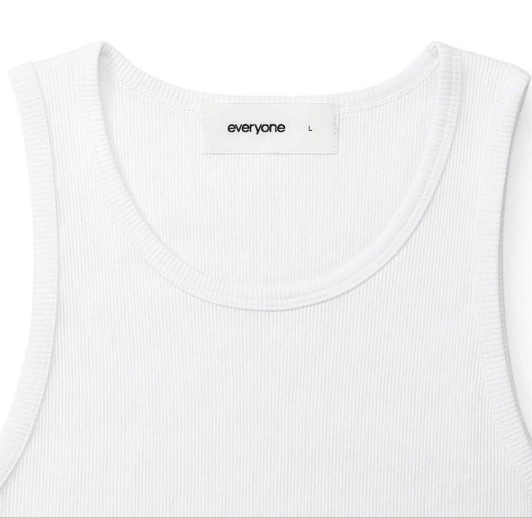 everyone rib tank top (WHITE) L 1枚