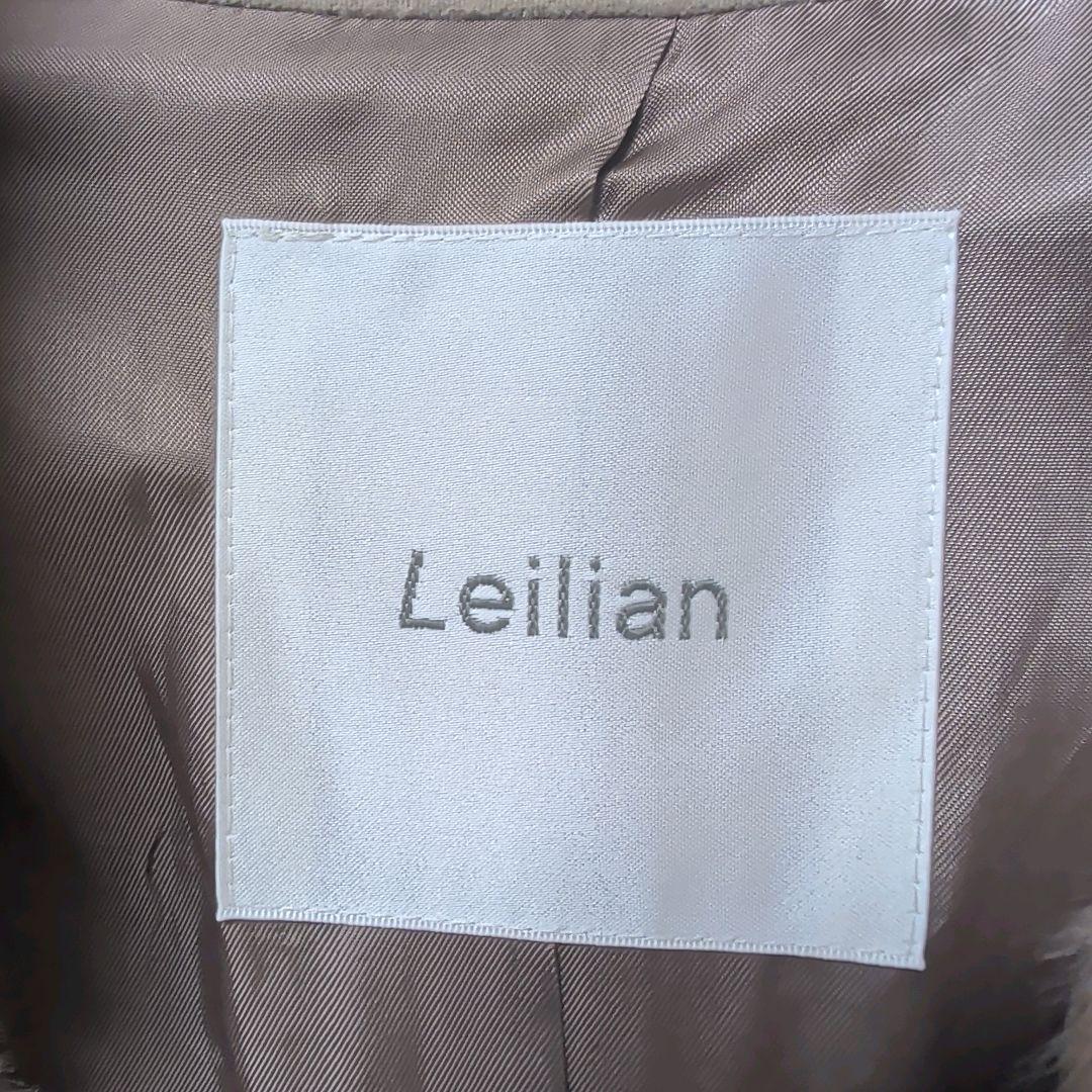 Leilian レリアン アルパカ65% ロングコート 11号 ベージュ 日本製