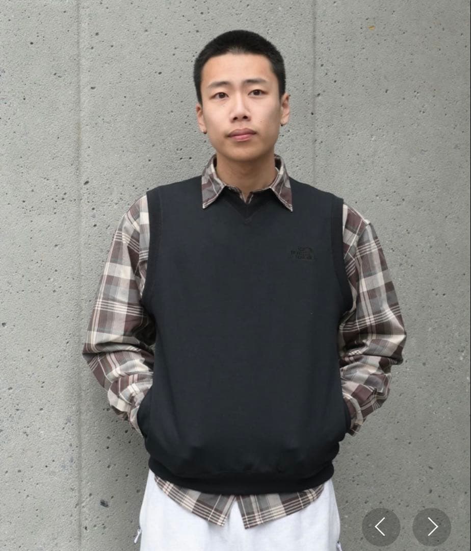THE NORTH FACE ブラック M ライトスウェットベスト ゴルフ