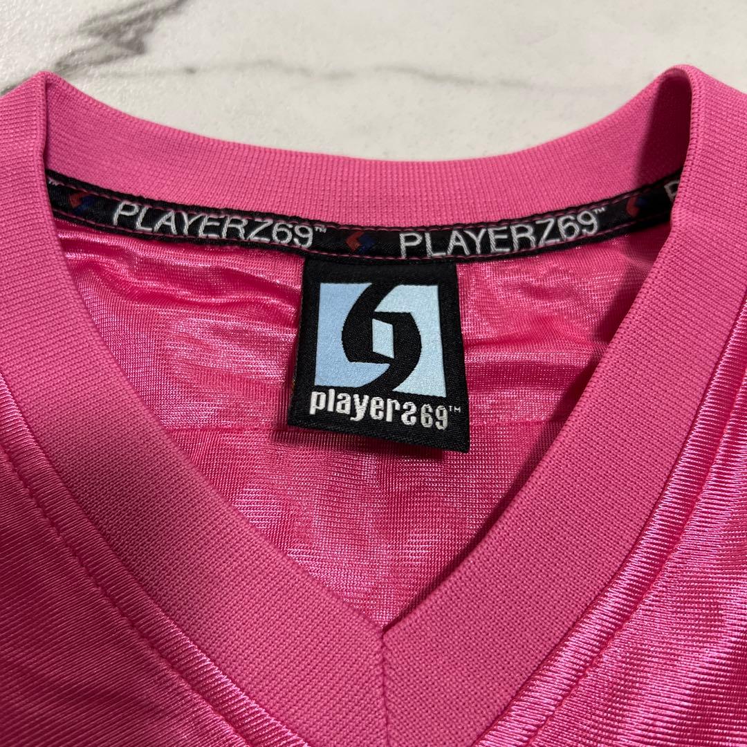 2000年代hiphopレアPlayerz69フットボールシャツピンクXL