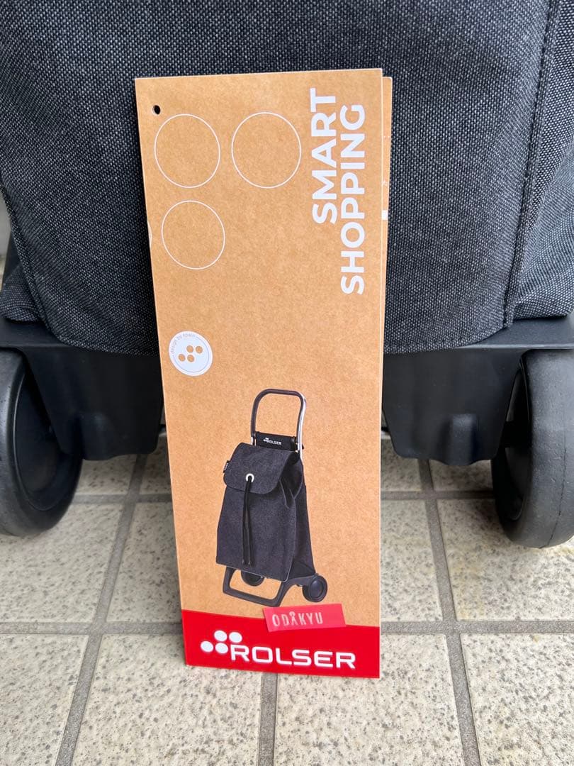 美品✨ROLSER ロルサー　折畳み　ショッピングカート ツイードGY 36L