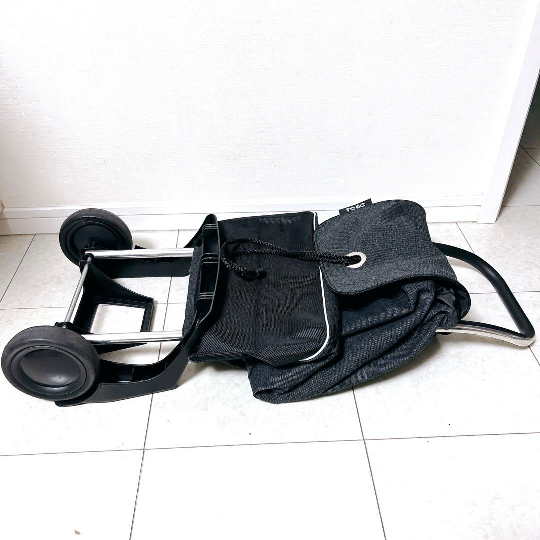 美品✨ROLSER ロルサー　折畳み　ショッピングカート ツイードGY 36L