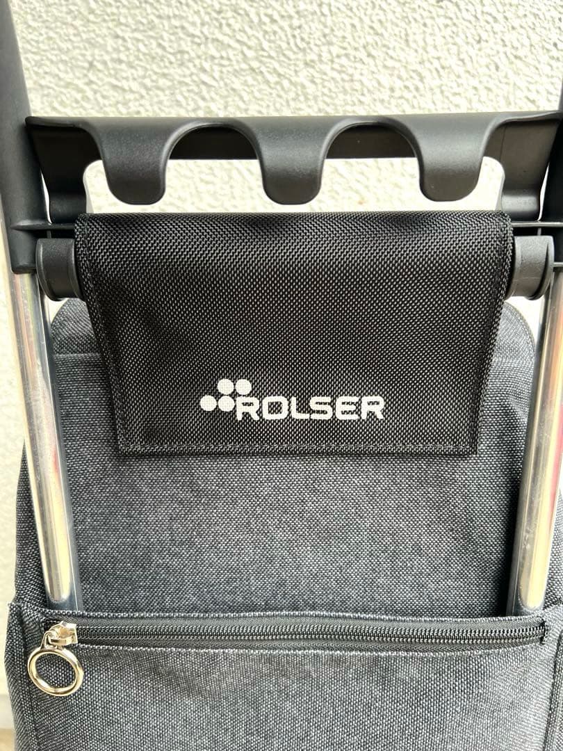 美品✨ROLSER ロルサー　折畳み　ショッピングカート ツイードGY 36L