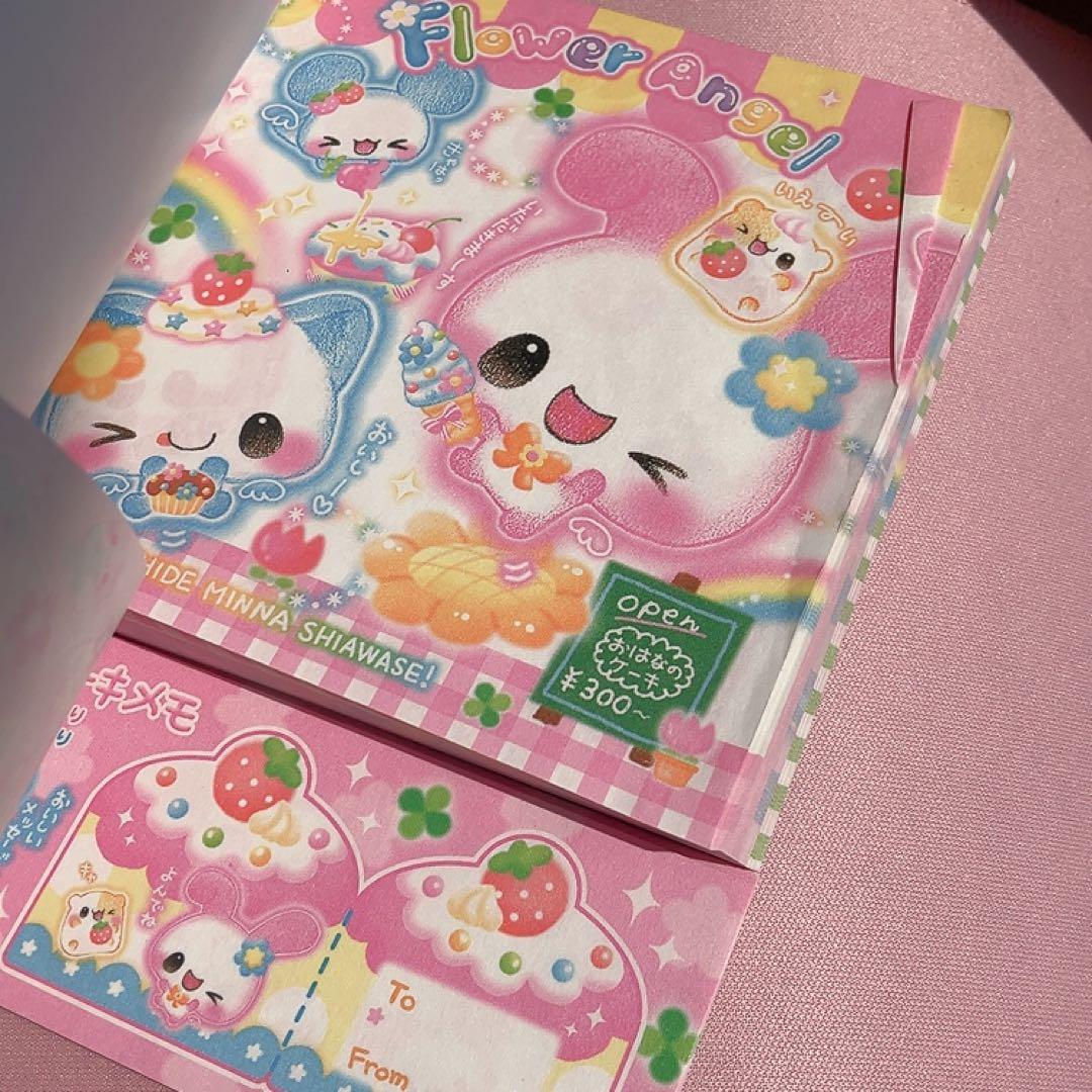 Flower Angel メモ帳 8柄 平成レトロ カミオジャパン